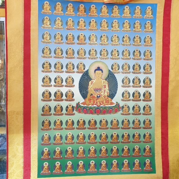 Tranh Thangka 108 Vị Phật_120x80cm